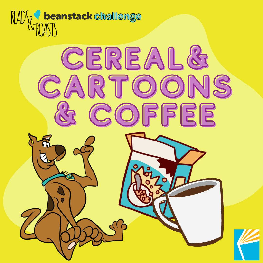 scooby doo a box of cereal and coffee cup