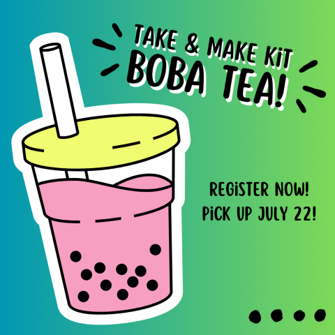 graphic image of fruity boba tea in cup with straw