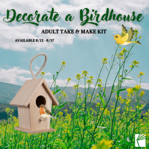 Decorate a Birdhouse Adult Take & Make Kit 