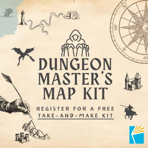 Dungeon Master's Map Kit, Register for a free take-and-make kit