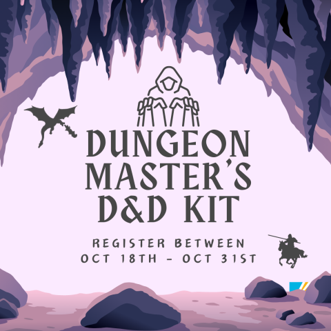 Dungeon Master's D&D Kit, Register between Oct 18th - Oct 31st