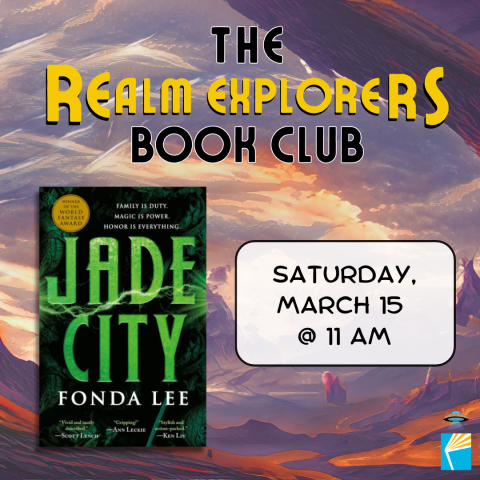 Realm Explorers Book Club Saturday March 15 at 11 AM