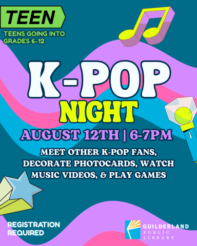 Teen K-Pop Night Tuesday August 12