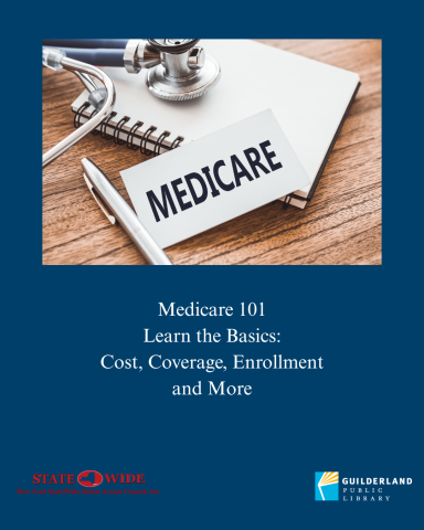 Medicare on card with stethoscope in background on desk