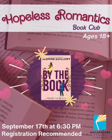 Hopeless Romantics Book Club, Ages 18+, September 17th at 6:30PM, Registration recommended
