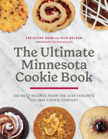 Book cover for the Ultimate Minnesota Cookie Book, showing 6 differnt types of cookies