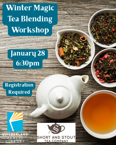 tea pot with loose tea and tea cup