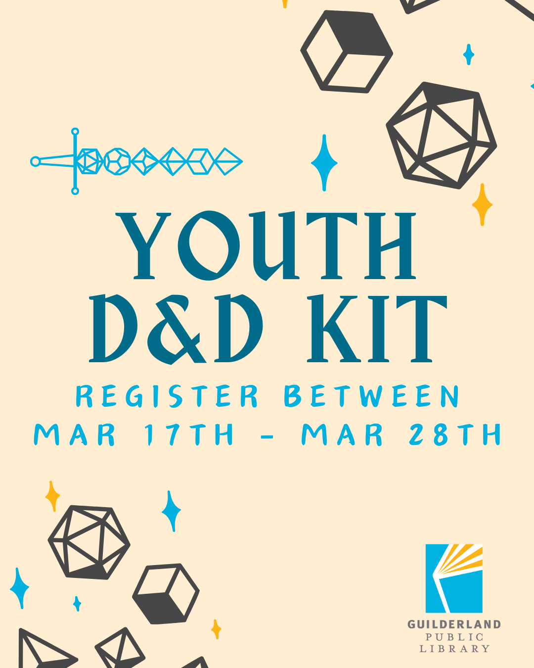 Youth D&D Kit, Register between March 17th - March 28th