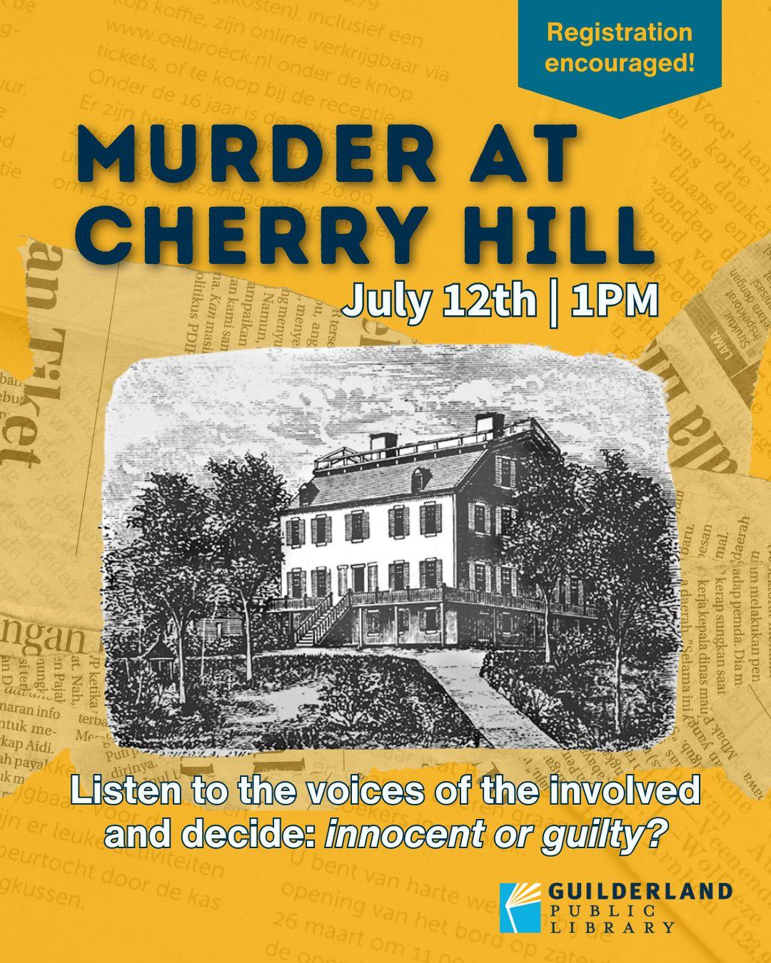 1827 Murder at Cherry Hill