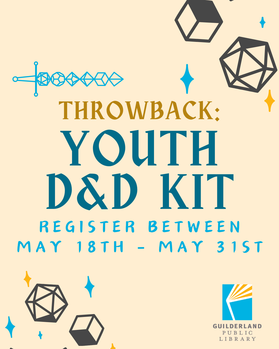 Throwback: Youth D&D Kit, Register between May 18th to May 31st