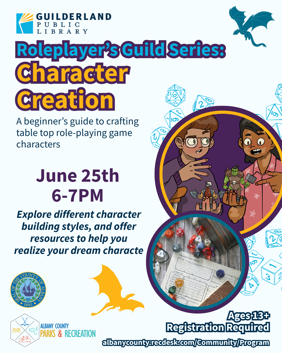 Flyer with event details provided in event description