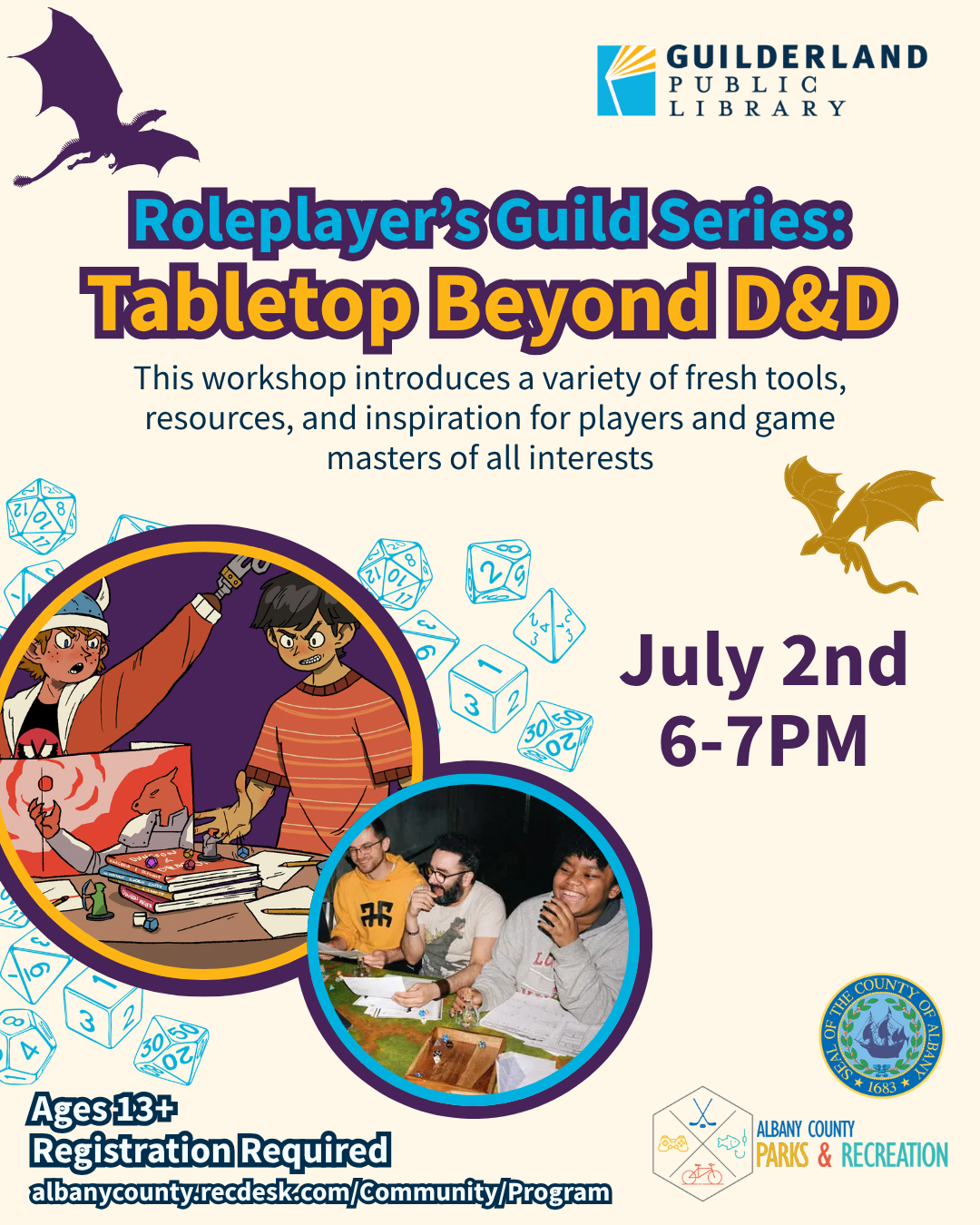 Flyer with event details provided in event description