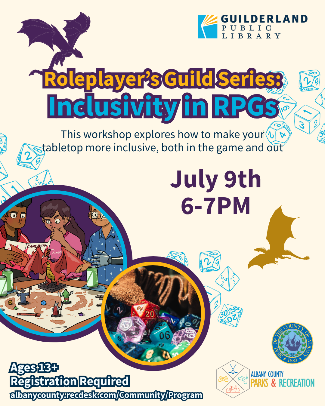 Flyer with event details provided in event description