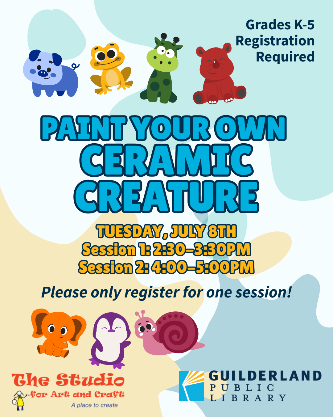 image to advertise ceramics painting program